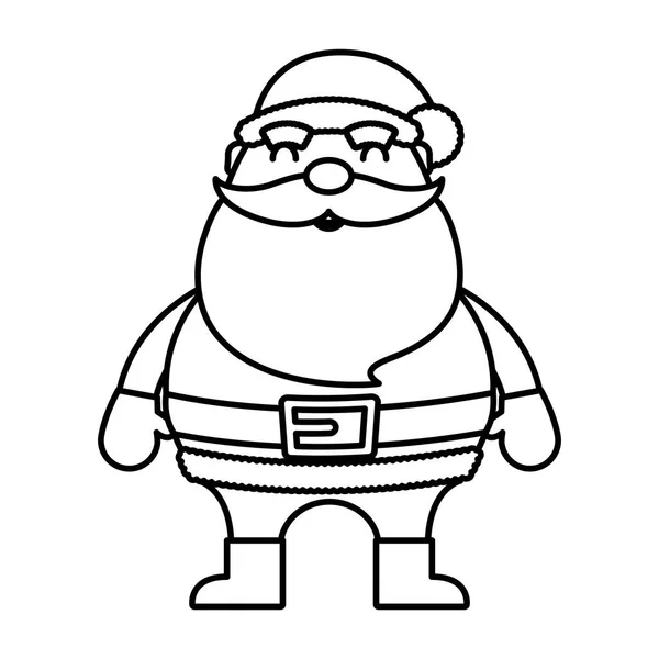 Frohe Weihnachten Weihnachtsmann Charakter — Stockvektor