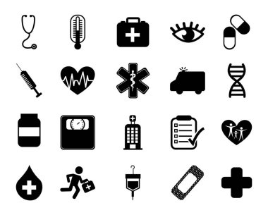 İzole edilmiş tıbbi simge vektör dizaynı