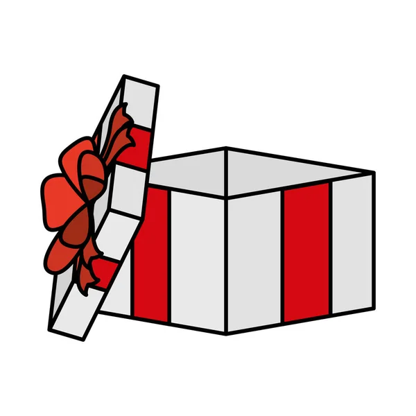 Regalo caja regalo icono abierto — Vector de stock