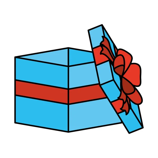 Regalo caja regalo icono abierto — Vector de stock