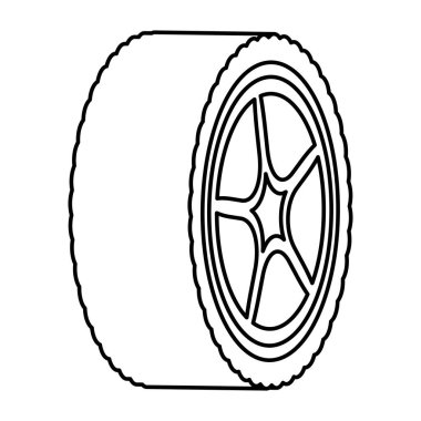Tekerlekli araba izole edilmiş simge