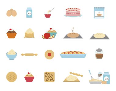 Tatlı fırın simgesi vektör dizaynı