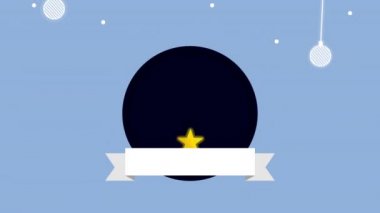 Çam ağacı süslemeli mutlu noel kartları.