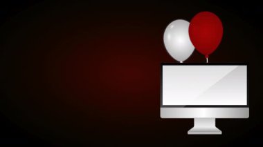 Kara Cuma, masaüstü ve balon helyum etiketleriyle uğraşır