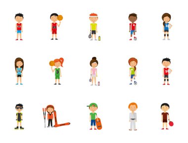 Spor simgesi set vektör tasarımı