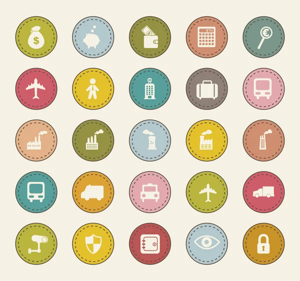 Variety icon set pack vector design — Stock Vector