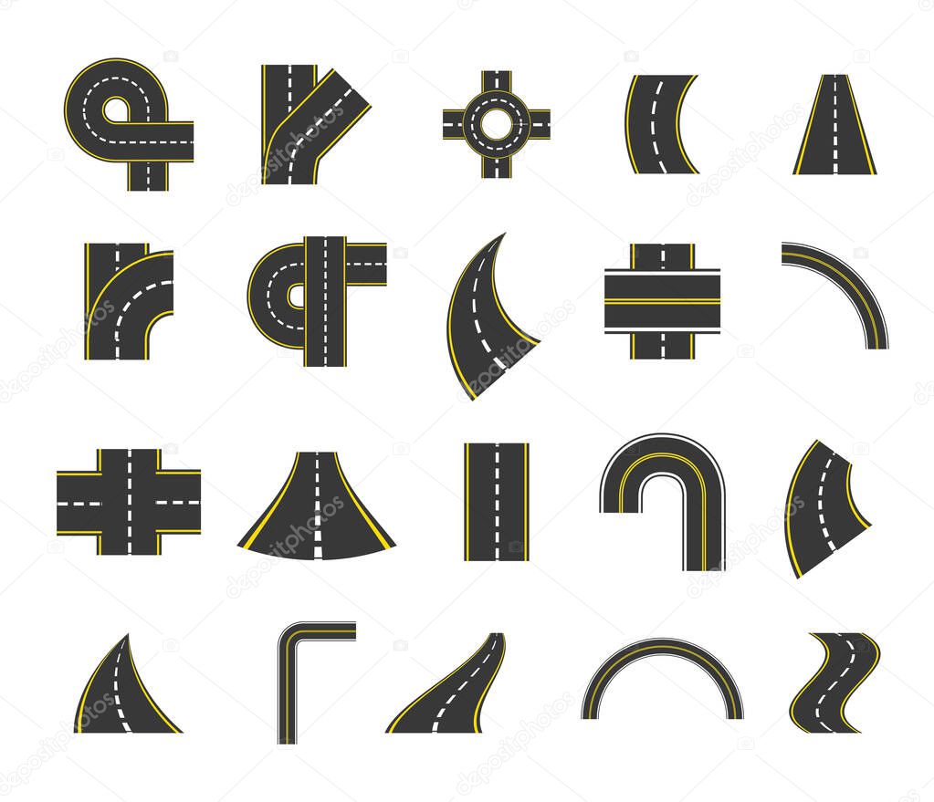 Isolated street icon set vector design