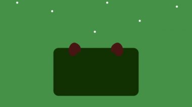 noel baba ile mutlu noel kartı