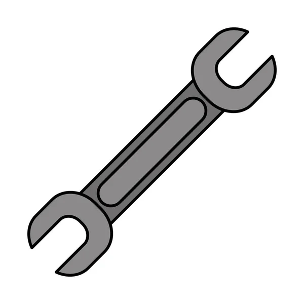 Schlüsselschlüssel Werkzeug Mechaniker Symbol — Stockvektor