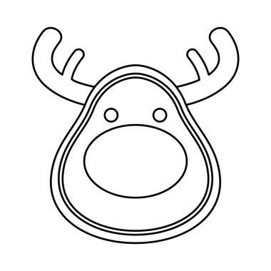 Mutlu Noeller şirin ren geyiği baş karakteri