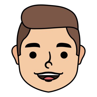 Genç adam baş karakter simgesi