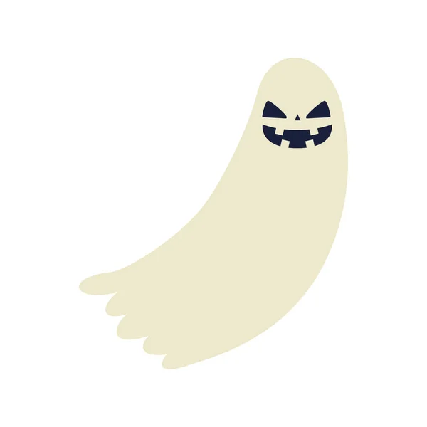 Halloween Ghost Mystery isolerad ikon — Stock vektor