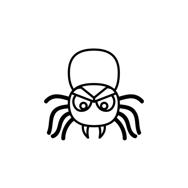 Halloween pavouk izolovaný ikona — Stockový vektor