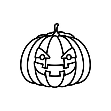 cadılar bayramı kabak geleneksel izole simgesi