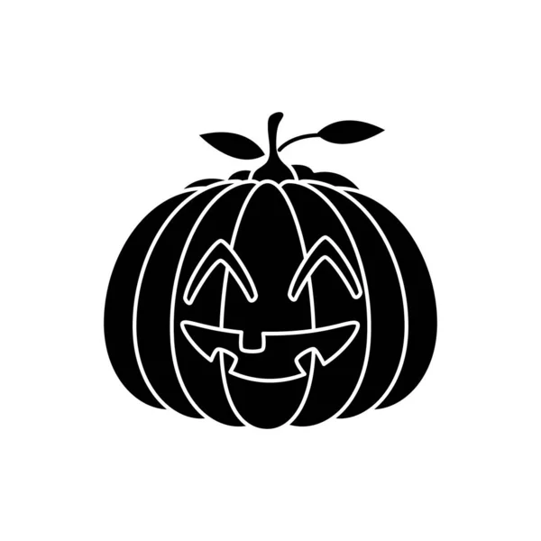 Calabaza de halloween icono aislado tradicional — Archivo Imágenes Vectoriales
