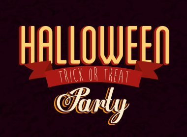 Cadılar Bayramı partisinin afişi