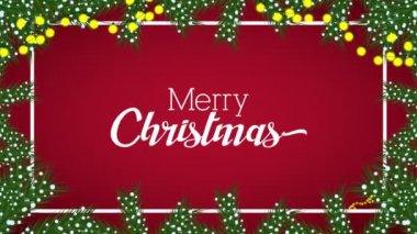 Mutlu Noel animasyonları Hediyeler ve çelenkler