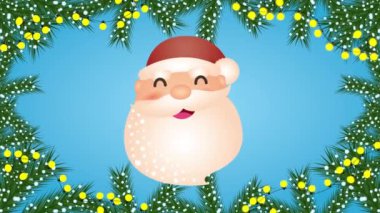 Mutlu noel animasyonları Toplar ve çelenkler