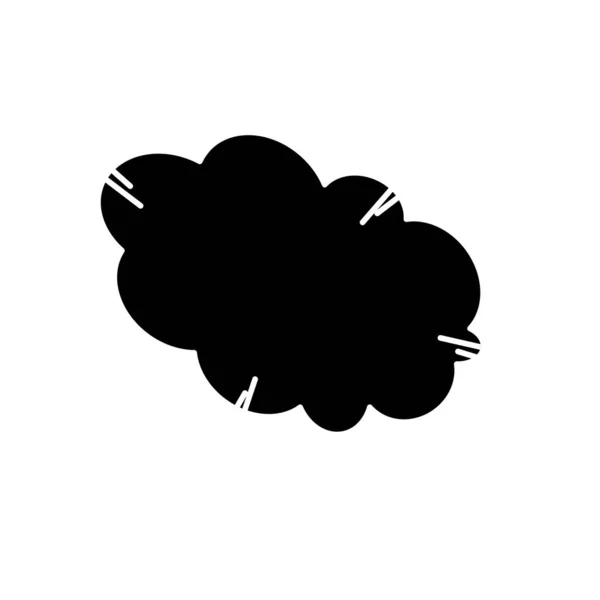 Icône de style pop art nuage — Image vectorielle
