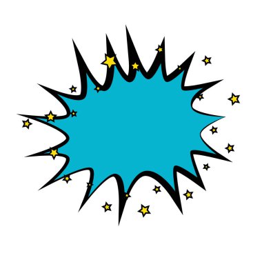 patlama pop sanatsal simgesi