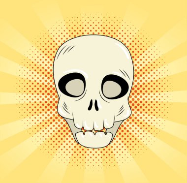 kafatası ölü cadılar bayramı tarzı pop sanatı