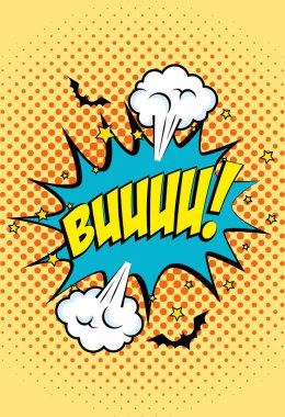 Patlama yarasalar uçan pop sanat simgesi