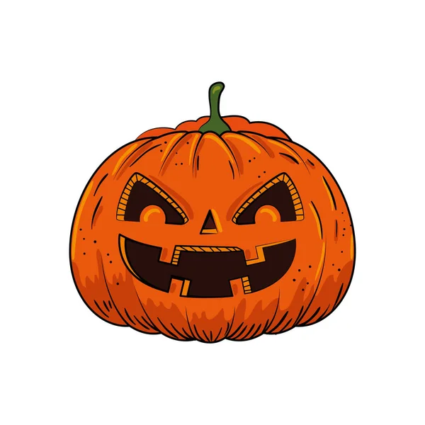 Halloween pumpkin pop art style — Stock Vector