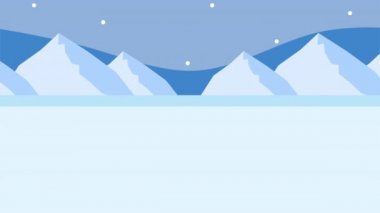 Kar altında kayak yapan genç bir kadın