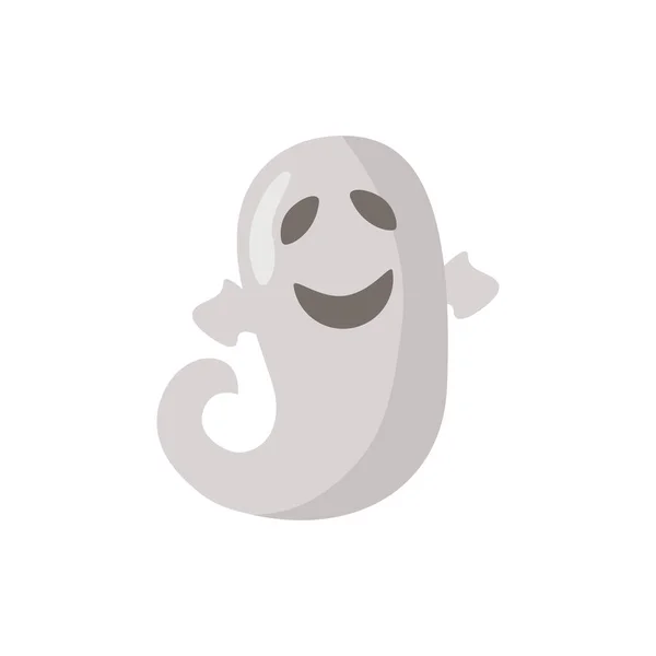 Halloween spöke flytande isolerad ikon — Stock vektor