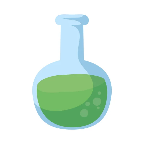 Tube test laboratory isolated icon — Stock Vector