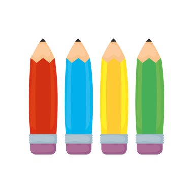 renk kalemleri okul malzeme simgesi