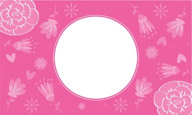 pembe renk ve çiçek arkaplan dekoratifi