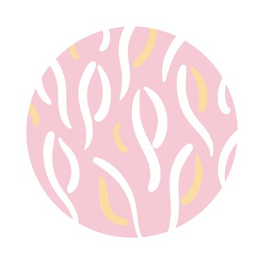 Yapraklar organik kalıp blok biçimi