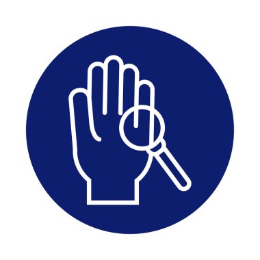 Büyüteçle el yıkama.