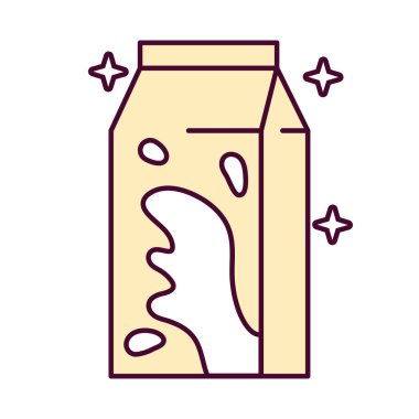 süt kutusu paketleme biçimi simgesi