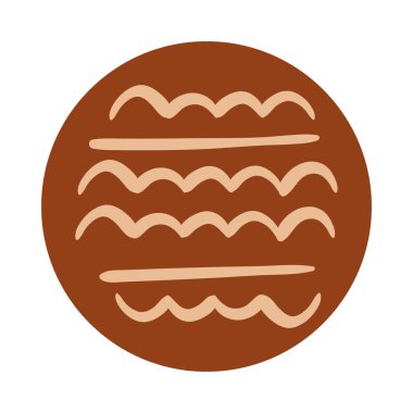 dalgalar boho el çizim tarzı