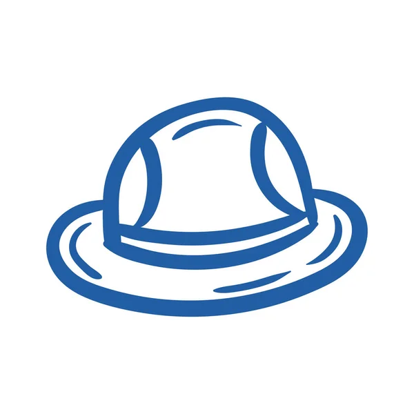 Chapeau canadien accessoire dessin à la main icône de style — Image vectorielle