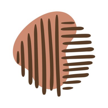 Çizgileri boho blok organik biçimi ayarla