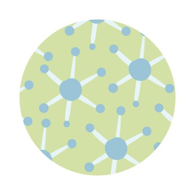 çiçek organik desen blok biçimi