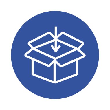 kutu ve ok dağıtım servisi blok biçimi