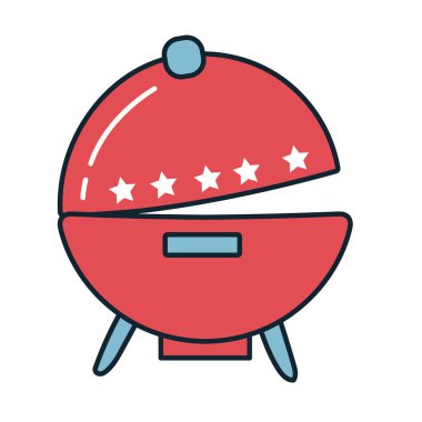 fırın ızgara hattı ve biçim simgesini doldur