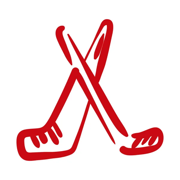 Eishockey-Klubs zeichnen Stil-Ikone — Stockvektor