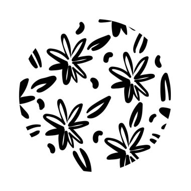 çiçek organik desen biçimi