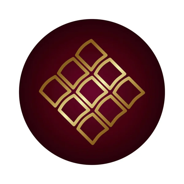Значок квадратної фігури блоку градієнтного стилю — стоковий вектор