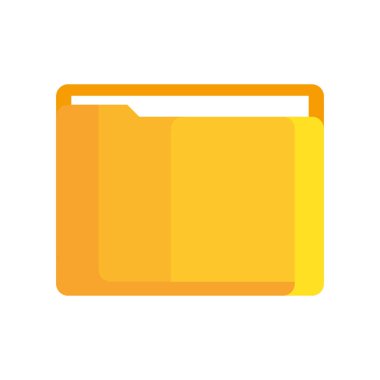 Beyaz arkaplanda izole edilmiş belge, dizin simgesi