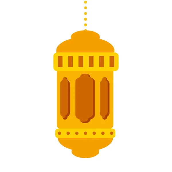 Ramadan kareem lanterna appeso, arabo islam cultura decorazione su sfondo bianco — Vettoriale Stock