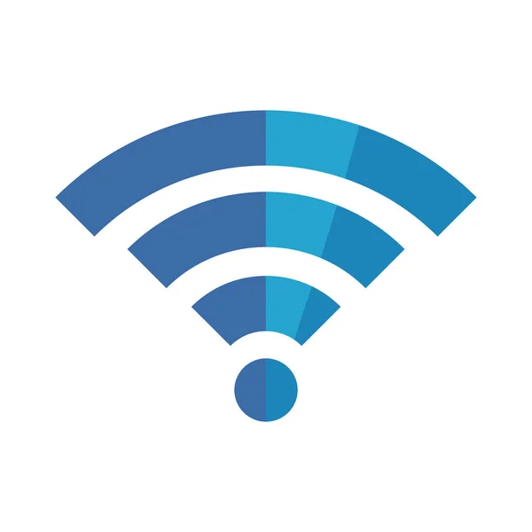 Wifi-ikon, wifi-signal symbol på vit bakgrund — Stock vektor
