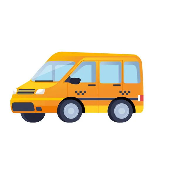 Taxi van vehículo de transporte público — Vector de stock