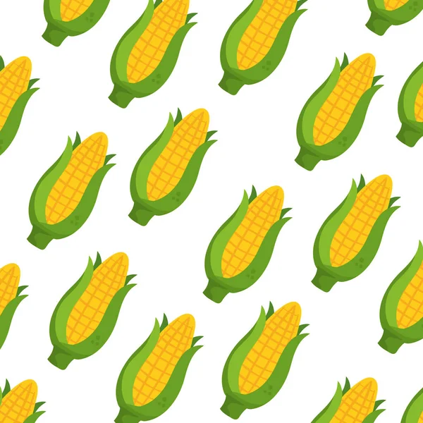 美味玉米图标的背景 — 图库矢量图片