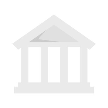 İzole banka inşa vektör tasarımı